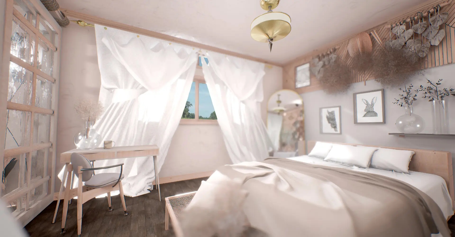 Snow-covered mountain peaks